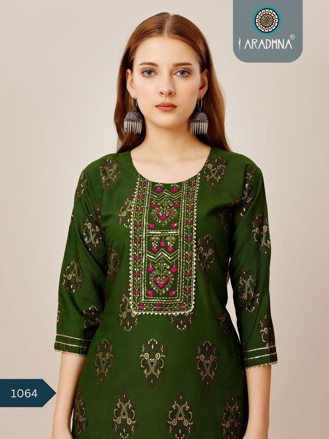 Aradhna Designer Kurtis With Bottom Catalog